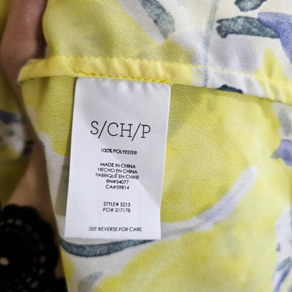 CABI #5213 Stevie Sunny Days Yellow Floral Blouse~Size S - Picture 8 of 10